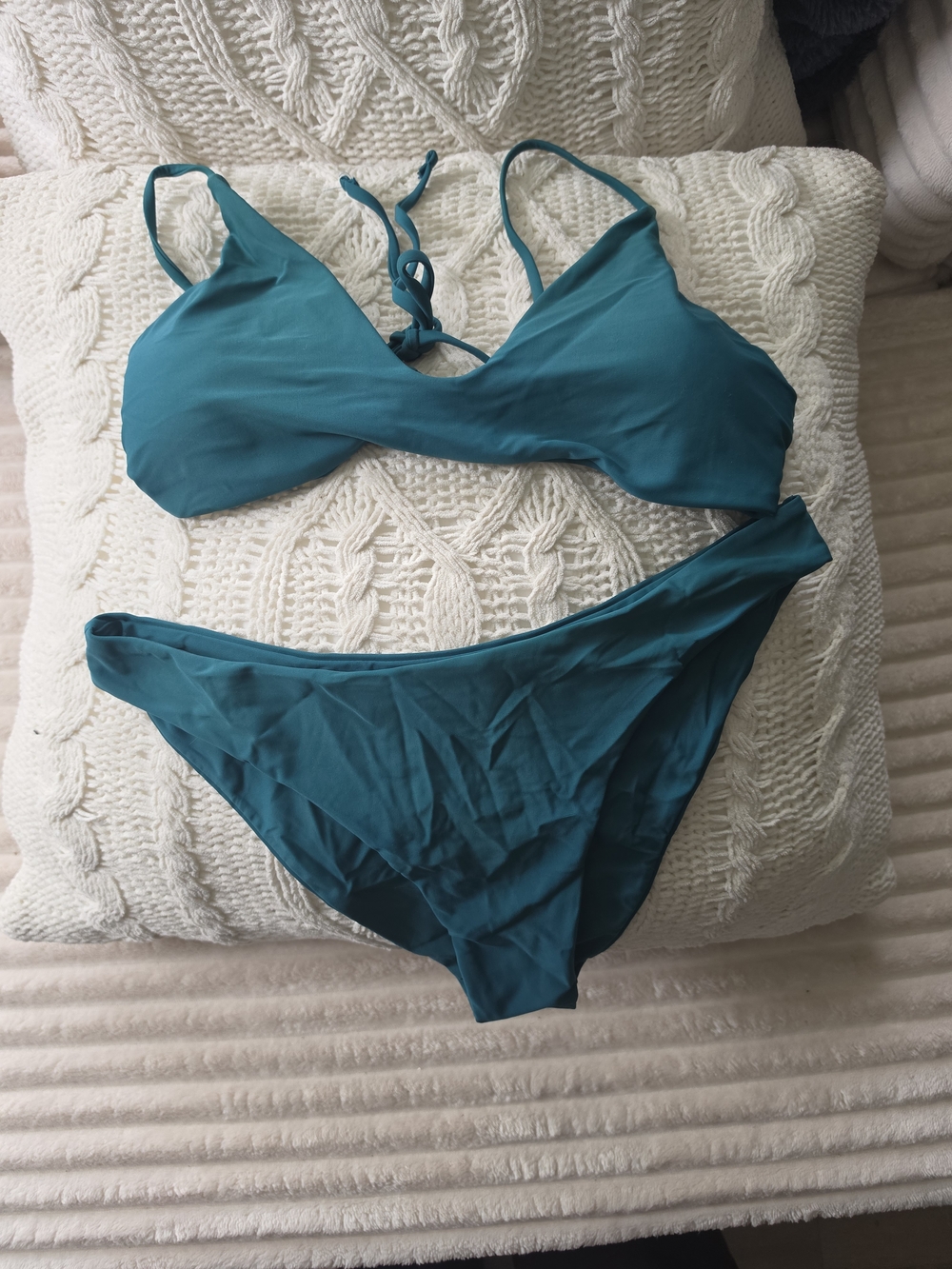 Zaful Teal Two-Piece Bikini Set